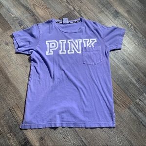 PINK Loose-Fitting Indigo Tee